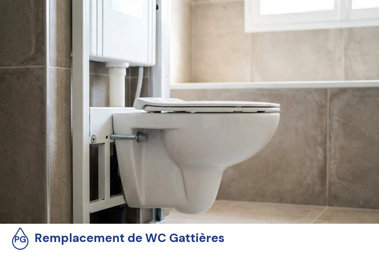 Remplacement de WC à Gattières