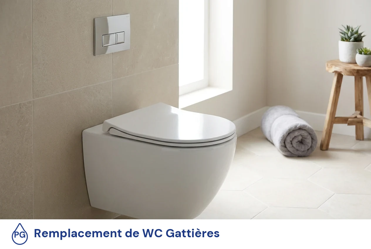 Remplacement de WC à Gattières