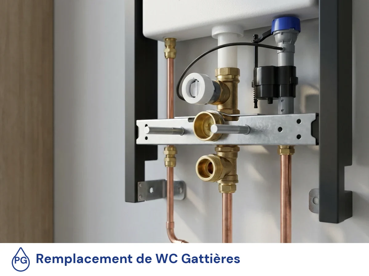 Remplacement de WC à Gattières